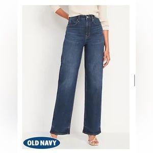 Extra-High Waisted Wide-Leg Jeans - Old Navy